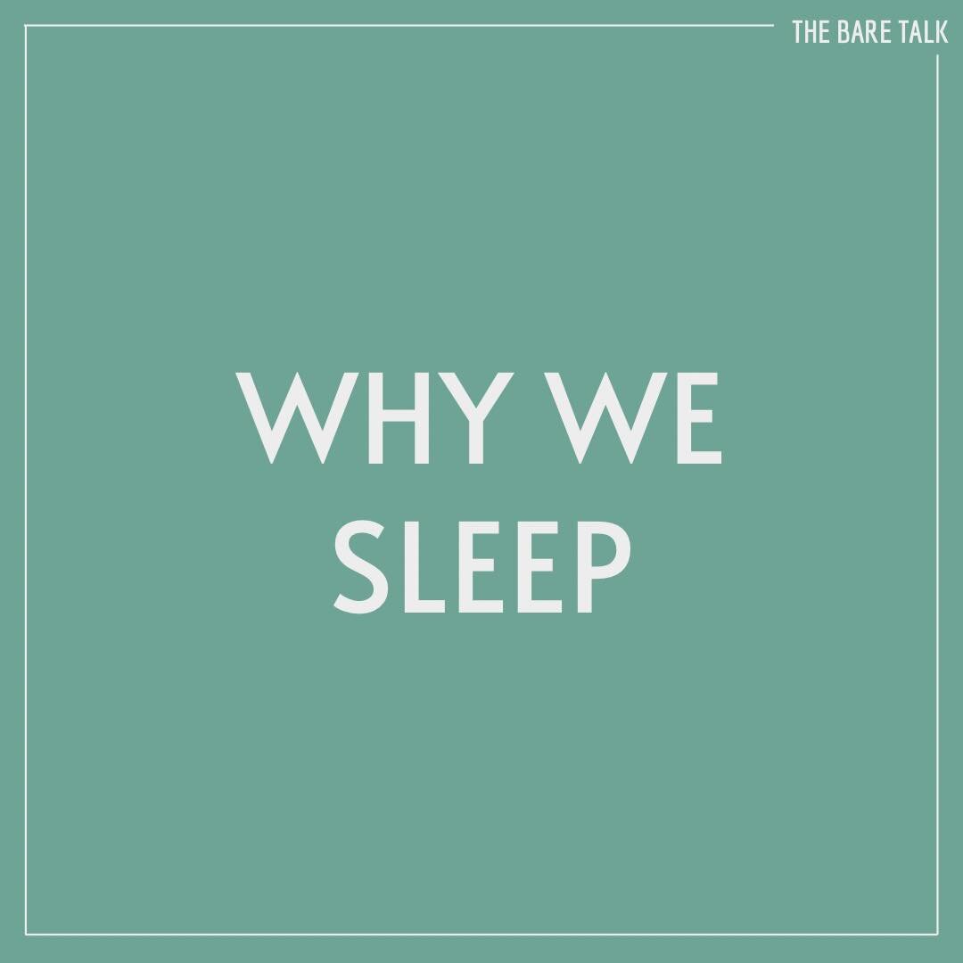 Why we sleep
